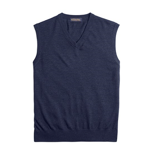 Merino Wool Vest - Blue